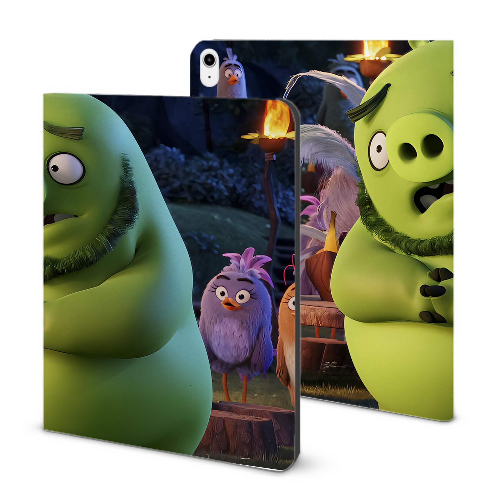 （画像用） Angry Birds アングリーバード IPadケース ペンホルダー付き ブックスタイルデザイン
